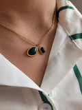 Luna Green Duo Necklace