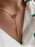 Y Chain Geometric Necklace