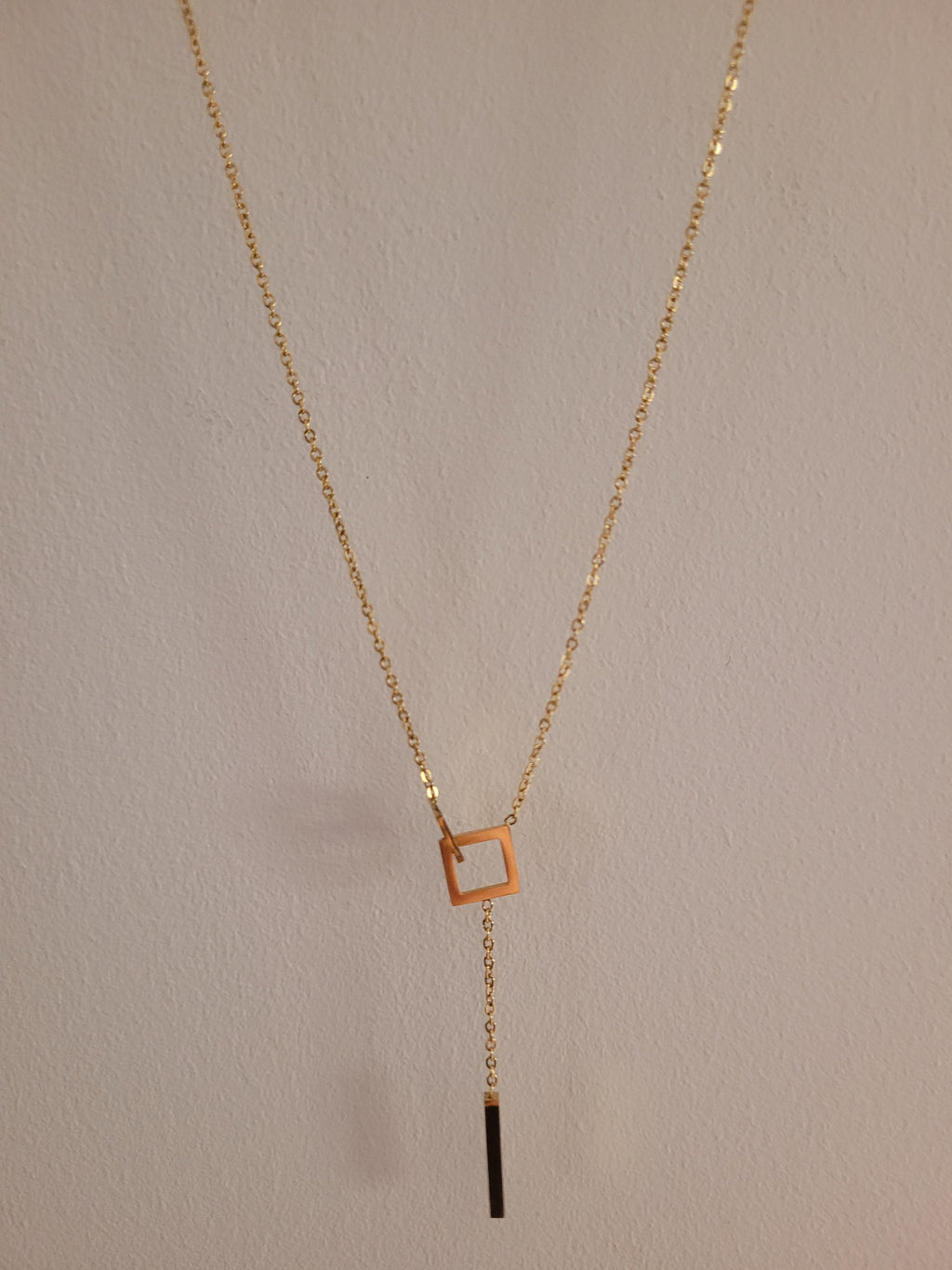 Y Chain Geometric Necklace