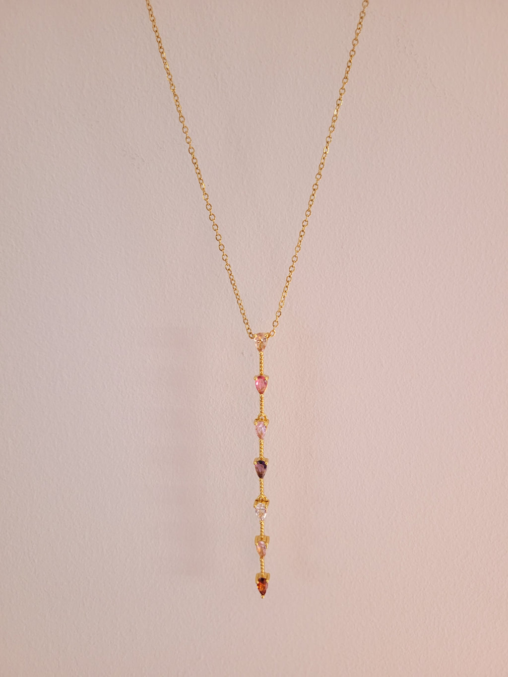 Aurora Multicolour Drop Necklace