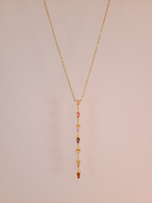 Aurora Multicolour Drop Necklace