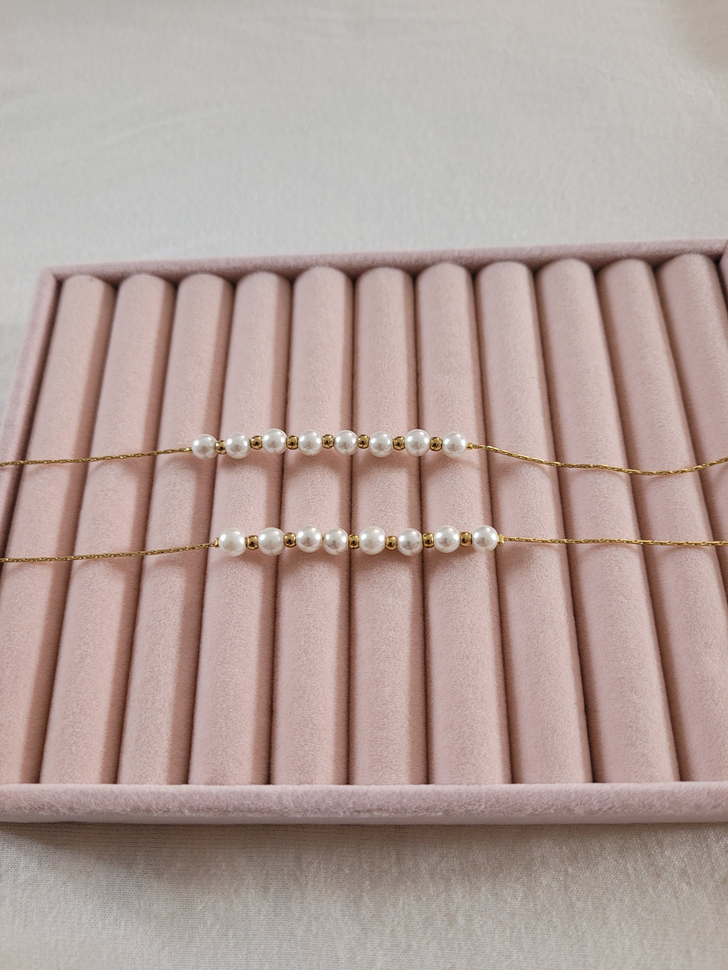 Gold Plated Pearl Chain Anklet