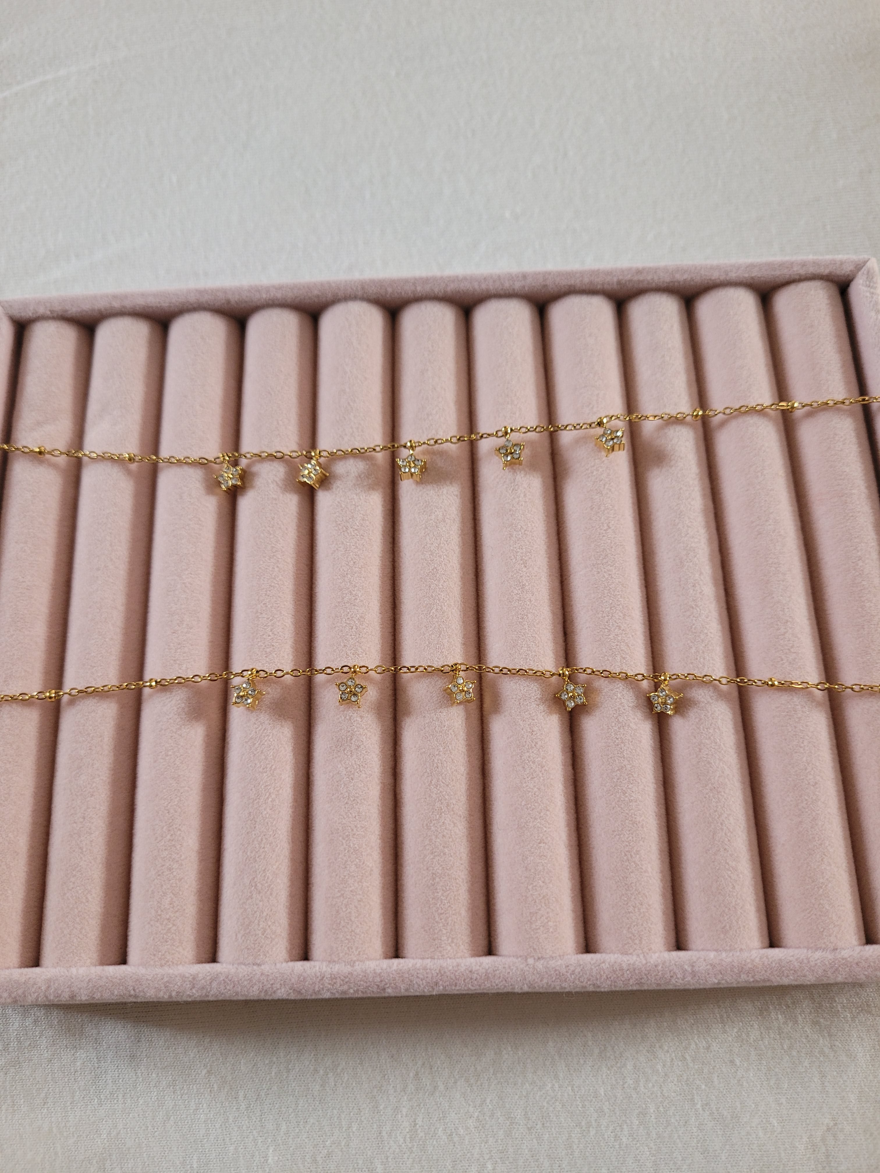 Gold Plated Star Charm Anklet