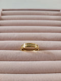Gold Plated Crystal Row Band Ring