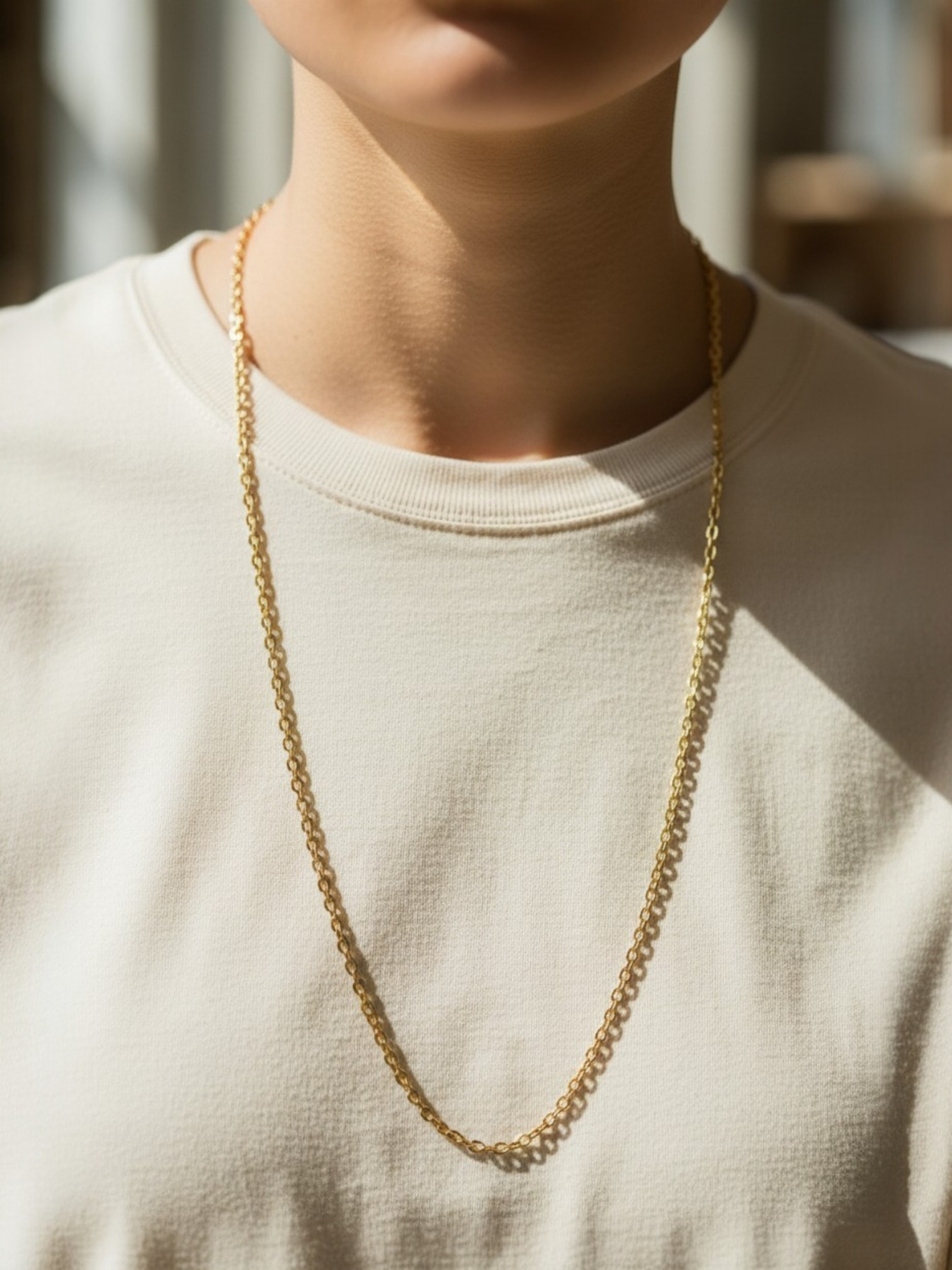 Gold Plated Classic Chain Necklace