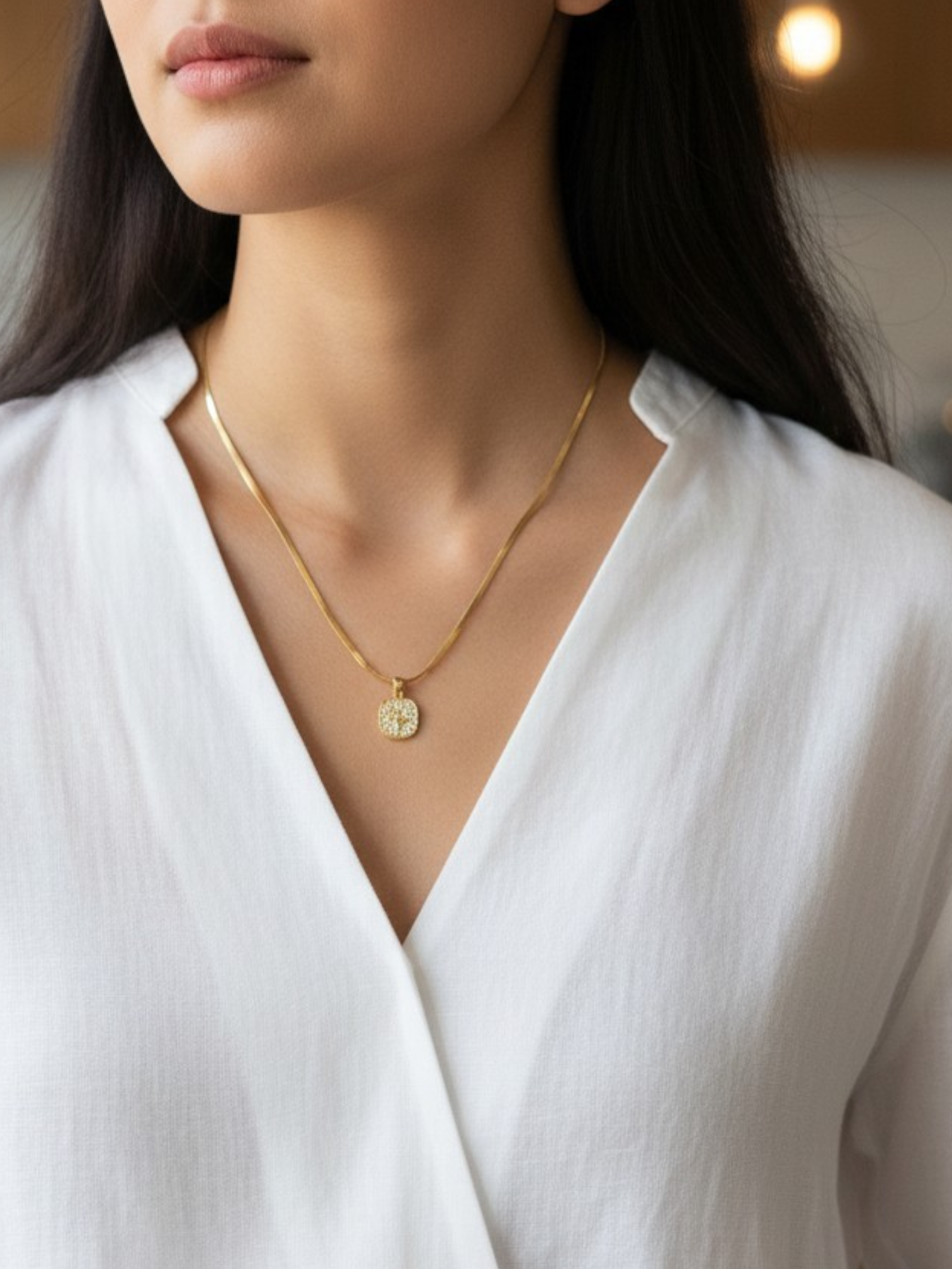 Dainty Disc Necklace